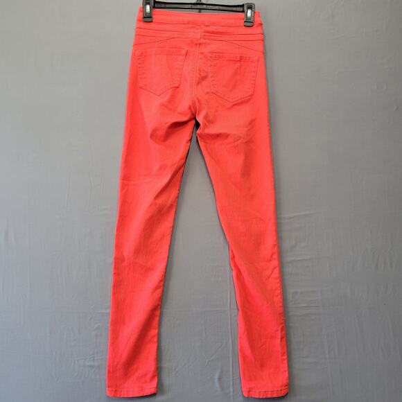 rue21 Red Jeggings Stretch Freedom Flex High Waisted Pants Womens Size 3 Juniors - Picture 2 of 11